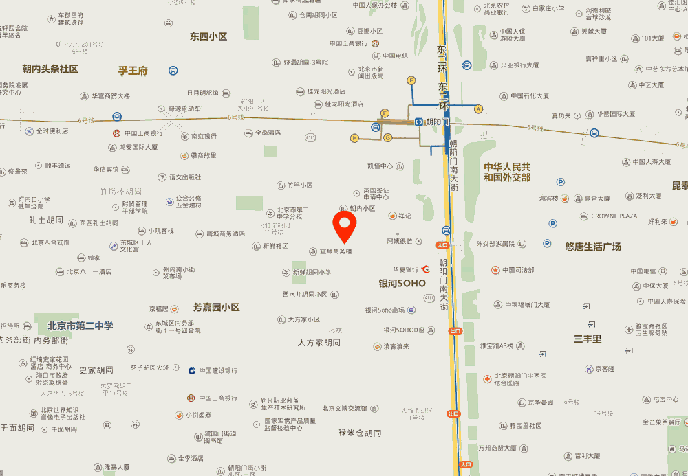 北京INN大厦位置地图